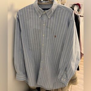 Polo Ralph Lauren - Blue & White - Men’s 16’ XL -  Button up